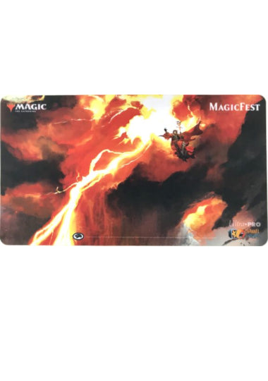 【サプライ】 ウルトラプロ 稲妻 MagicFest プレイマット ※発送方法は「ゆうパック」を選択してください。