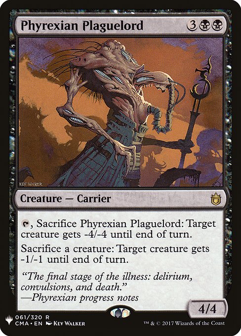 (英)ファイレクシアの疫病王 / Phyrexian Plaguelord【MB1】 No.0731