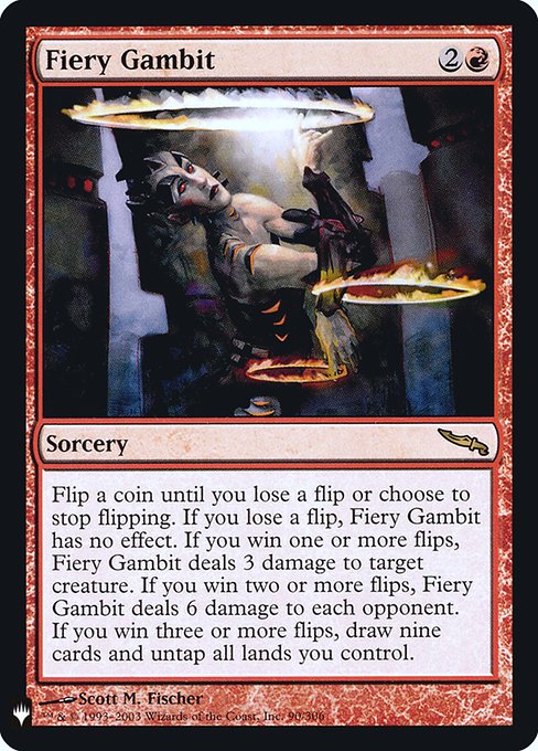 (英)【Foil】焦熱の計画 / Fiery Gambit【MB1】 No.049