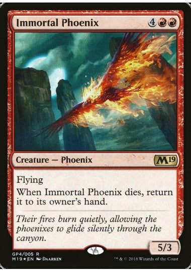 (英)【Foil】不死のフェニックス / Immortal Phoenix【PRM】Gift Pack2018プロモ No.075