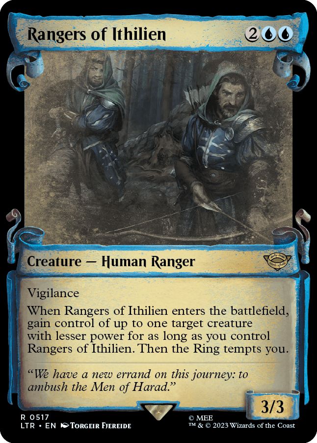 (英)【銀Foil】イシリアンのレンジャー / Rangers of Ithilien ★ショーケース枠★(中つ国の巻物) 【LTR】 No.517