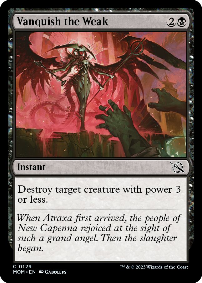 (英)弱者成敗 / Vanquish the Weak【MOM】 No.129