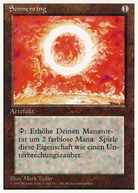 (ドイツ語)Sonnenring / Sol Ring【3ED】 白枠 No.274