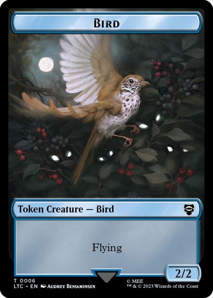 (英)鳥トークン / Bird Token No.006 - エルフ・戦士トークン / Elf Warrior Token【LTC-TOKEN】 No.011