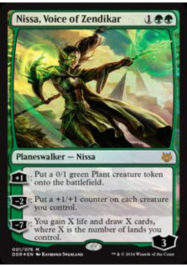 (英)【Foil】ゼンディカーの代弁者、ニッサ / Nissa, Voice of Zendikar【NVSO】絵違いFoil No.001