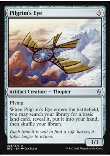 (英)【Foil】巡礼者の目 / Pilgrim's Eye【BFZ】 No.226