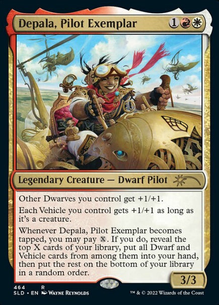 (英)【Foil】模範操縦士、デパラ / Depala, Pilot Exemplar【SLD】Artist Series: Wayne Reynolds No.464