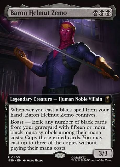 (英)【Foil】バロン・ヘルムート・ジモ / Baron Helmut Zemo ★拡張枠★ 【MSH】 No.405