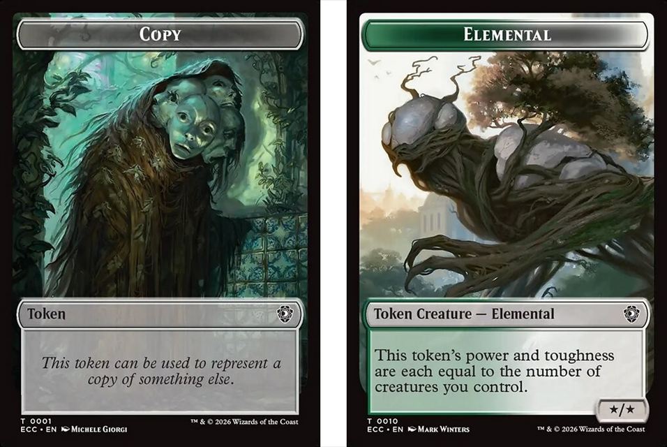 (英)コピー トークン / Copy Token No.001 - エレメンタル トークン / Elemental Token 【ECC-TOKEN】 No.010