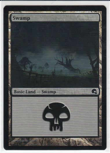 (英)【Foil】沼 / Swamp【GRAVE】 No.028