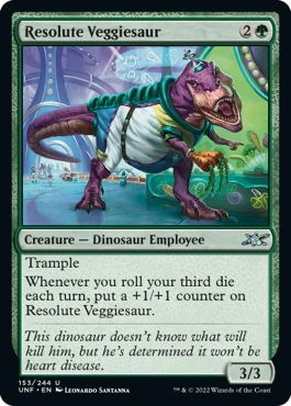 (英)【Foil】Resolute Veggiesaur【UNF】 No.153