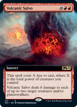 (英)【Foil】一斉噴火 / Volcanic Salvo ★拡張枠★ 【M21】 No.371