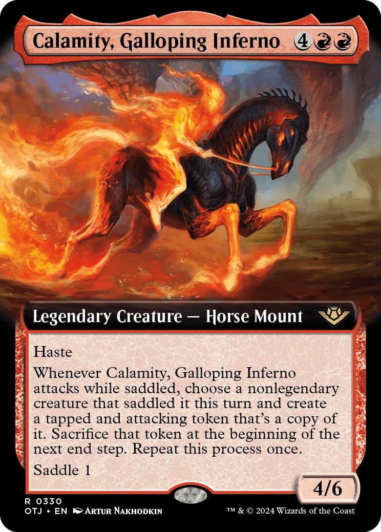 (英)早駆ける業火、カラミティ / Calamity, Galloping Inferno ★拡張枠★ 【OTJ】 No.330