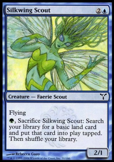 (英)【Foil】絹羽の斥候 / Silkwing Scout【DIS】 No.031