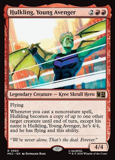 (英)【Foil】ヤング・アベンジャーズ、ハルクリング / Hulkling, Young Avenger【MSC】 No.689