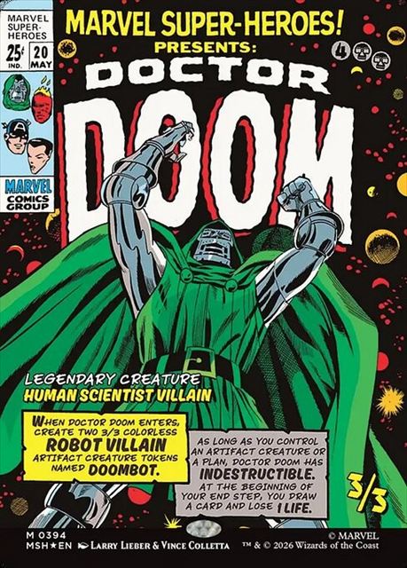Doctor Doom MTG ドクター・ドゥーム　ボーダーレス 英)【Foil】ドクター・ドゥーム / Doctor Doom ☆ボーダーレス