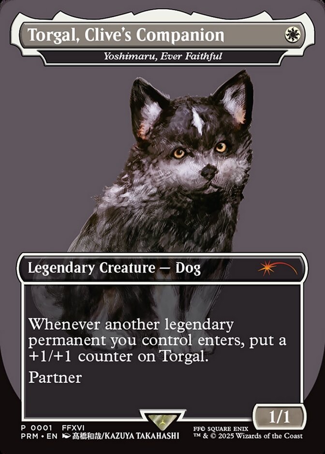 (英)【Foil】Torgal, Clive's Companion[永久忠義の義丸 / Yoshimaru, Ever Faithful]【PRM】MagicCon: Las Vegasプロモ No.094