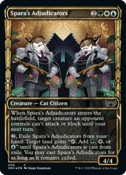 (英)【Foil】スパーラの審判者 / Spara's Adjudicators ★ショーケース枠★(Gilded Foil) 【SNC】 No.400