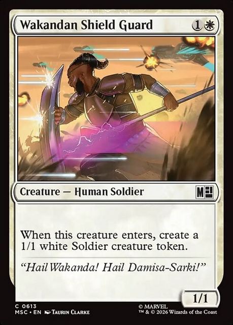 (英)【Foil】ワカンダの盾衛兵 / Wakandan Shield Guard【MSC】 No.613