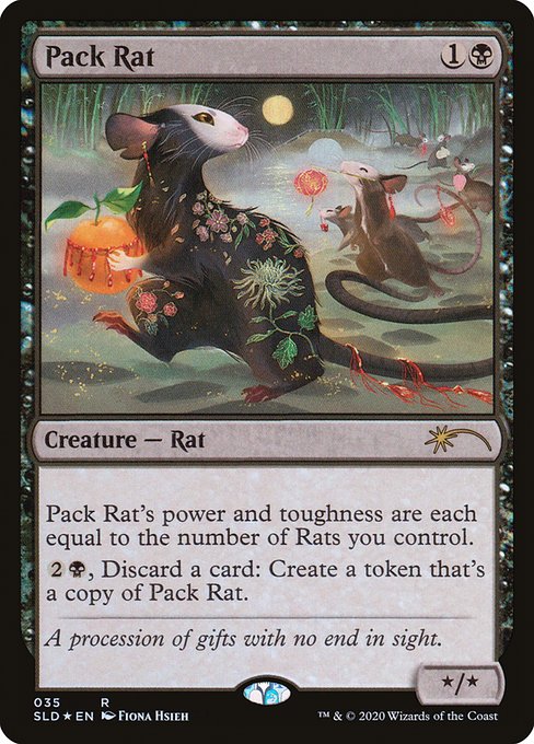 (英)【Foil】群れネズミ / Pack Rat【SLD】Year of the Rat No.035