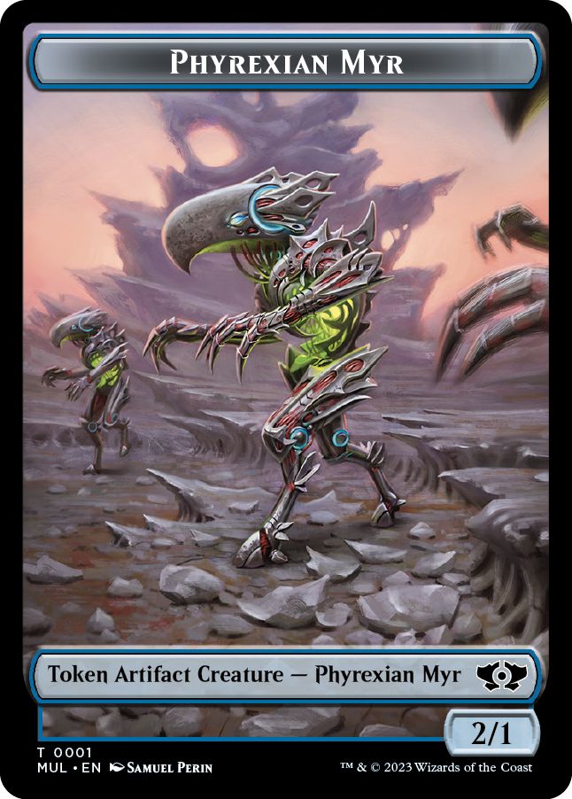 (英)ファイレクシアン・マイアトークン / Phyrexian Myr Token【MUL-TOKEN】 No.001