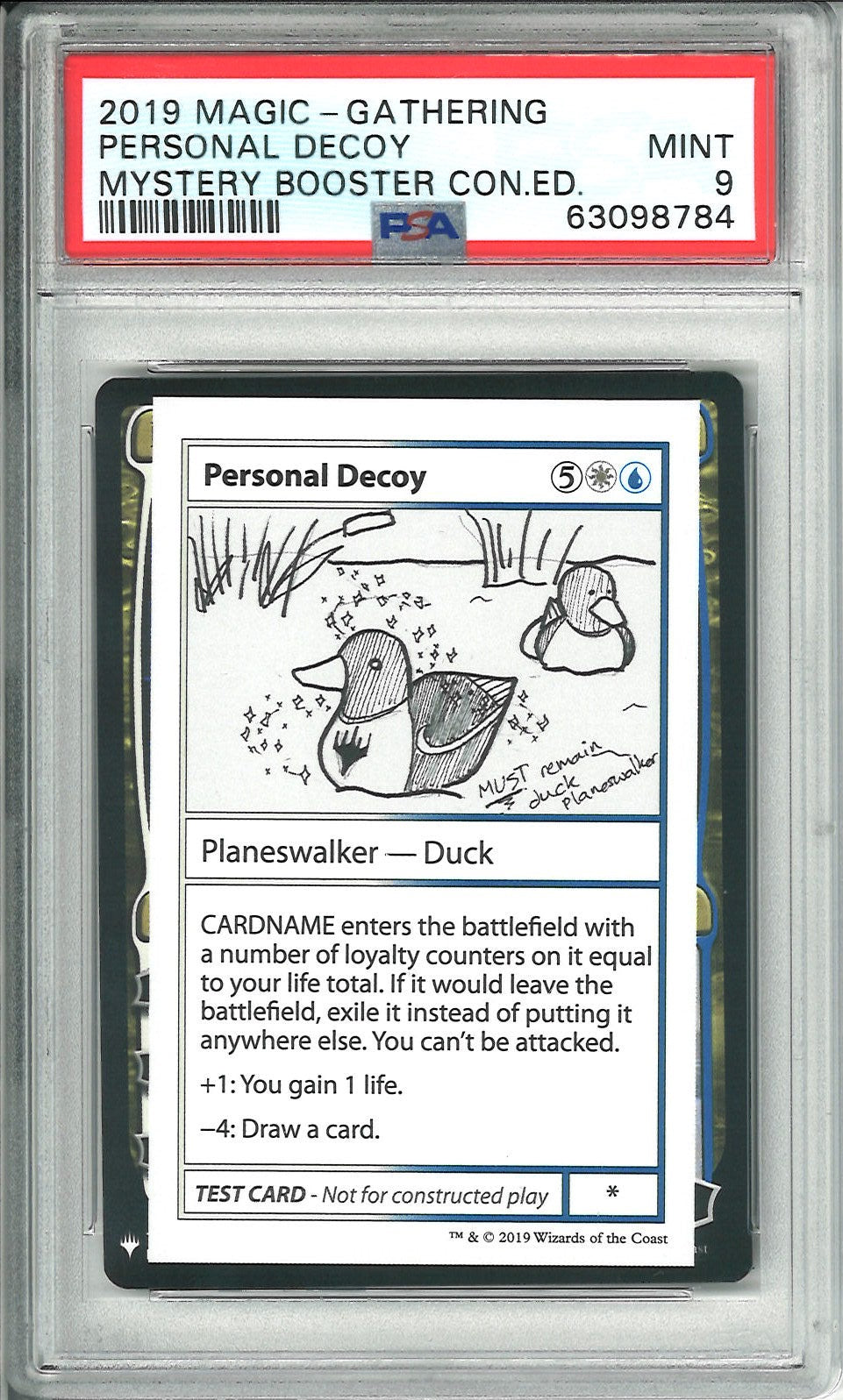 [鑑定品](英)Personal Decoy【MB1-TEST】 PSA9 ID:63098784