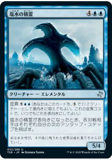 (日)【Foil】塩水の精霊 / Brine Elemental【TSR】 No.055