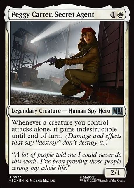 (英)秘密諜報員、ペギー・カーター / Peggy Carter, Secret Agent【MSC】 No.523