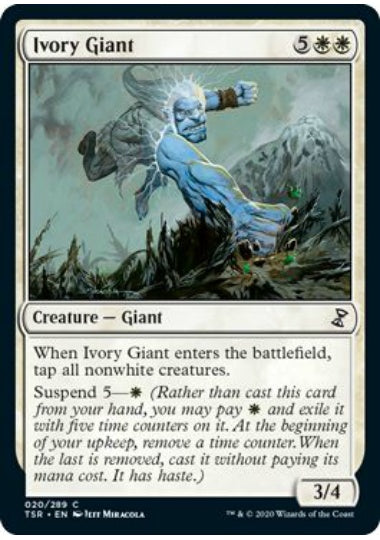 (英)【Foil】象牙の巨人 / Ivory Giant【TSR】 No.020