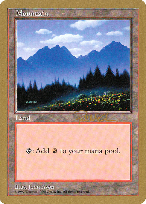 (英)山 / Mountain【WC97】 World Championship Decks 1997 Paul McCabe 金枠 No.117