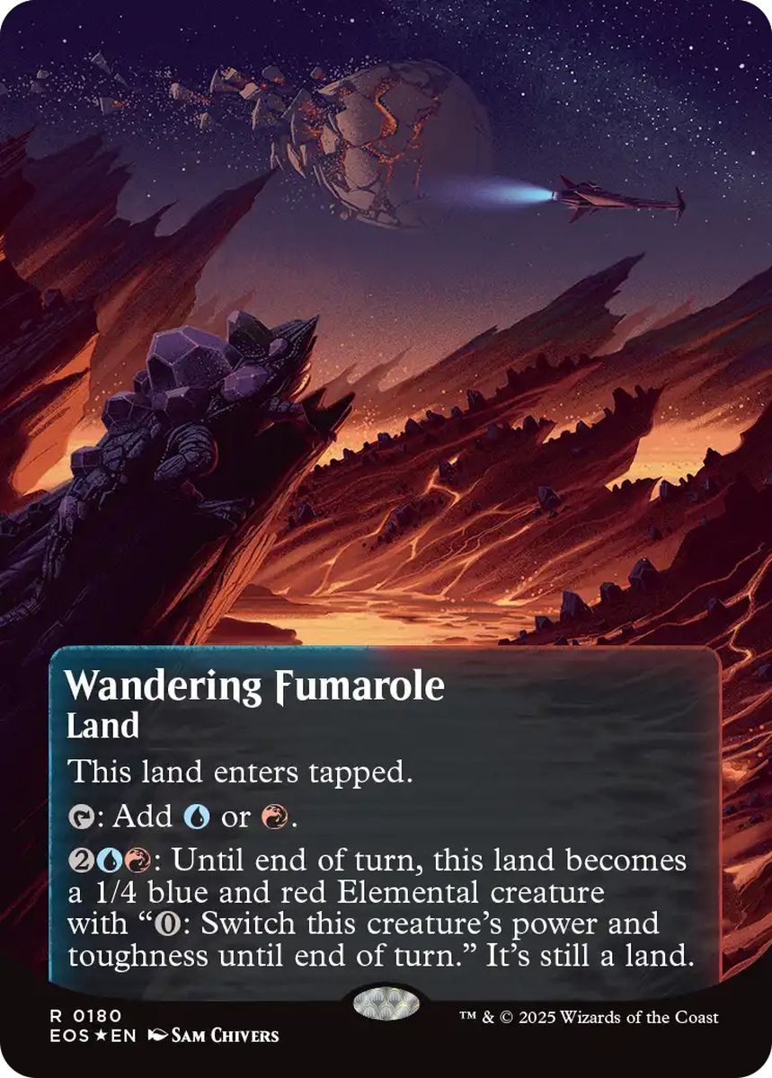 (英)【ギャラクシーFoil】さまよう噴気孔 / Wandering Fumarole ★ボーダーレス★(「星景ポスター」) 【EOS】 No.180