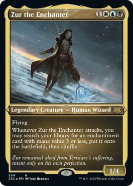 (英)【エッチングFoil】結界師ズアー / Zur the Enchanter【2X2】 No.554