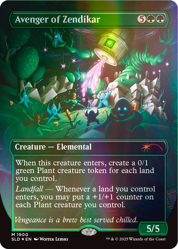 (英)【Foil】ゼンディカーの報復者 / Avenger of Zendikar【SLD】Secret Lair Commander Deck: Everyone's Invited No.1900