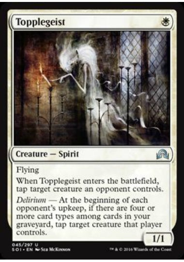 (英)【Foil】倒し霊 / Topplegeist【SOI】 No.045