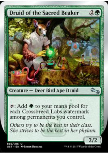 (英)【Foil】Druid of the Sacred Beaker 【UST】 No.106