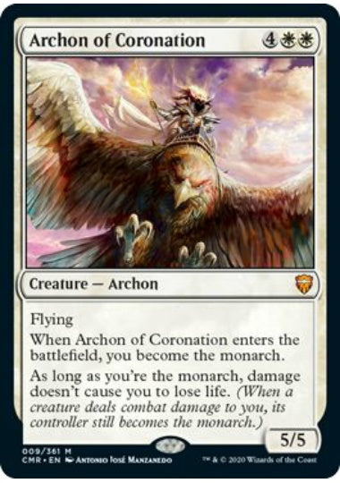 (英)戴冠のアルコン / Archon of Coronation【CMR】 No.009