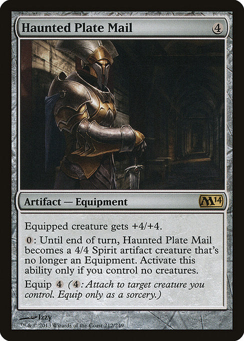 (英)【Foil】憑依された板金鎧 / Haunted Plate Mail【M14】 No.212