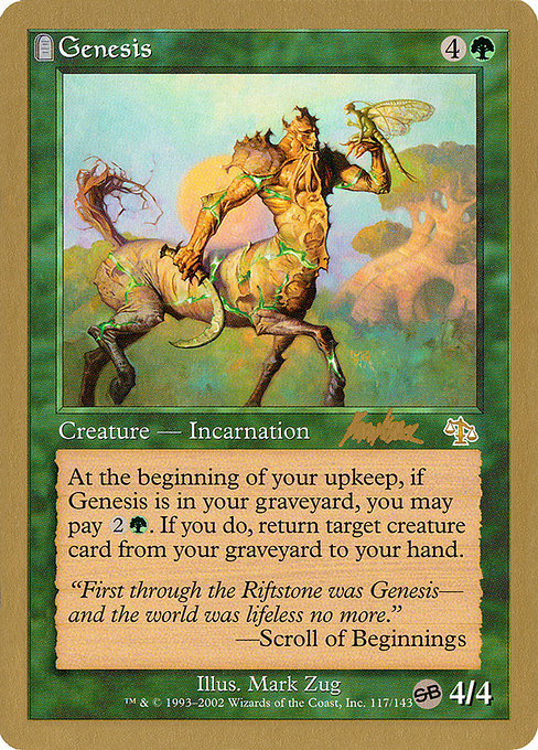 (英)起源 / Genesis【WC02】 World Championship Decks 2002 Brian Kibler サイドボード 金枠 No.049