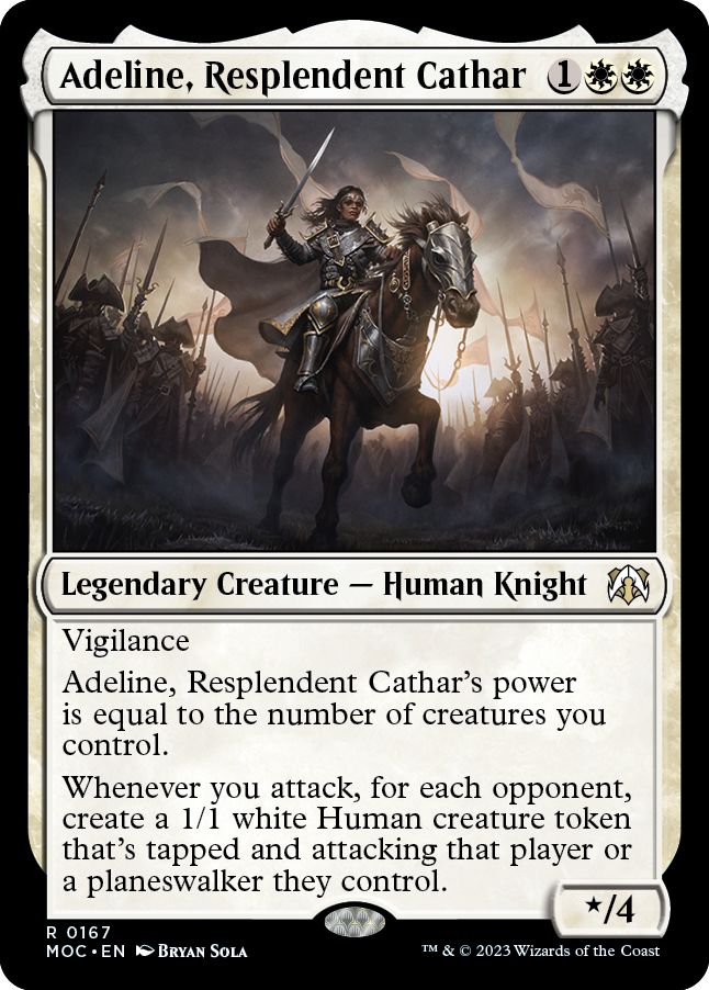 (英)輝かしい聖戦士、エーデリン / Adeline, Resplendent Cathar【MOC】 No.167