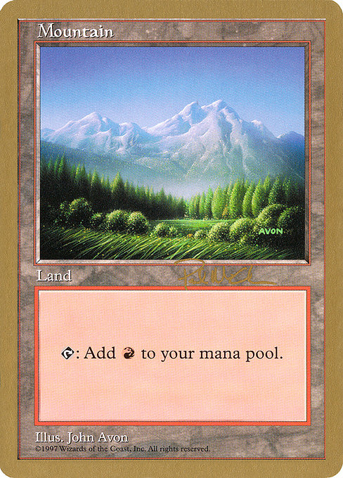 (英)山 / Mountain【WC97】 World Championship Decks 1997 Paul McCabe 金枠 No.115
