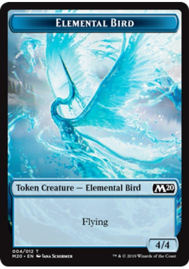 (英)エレメンタル・鳥トークン / Elemental Bird Token【M20-TOKEN】 No.004