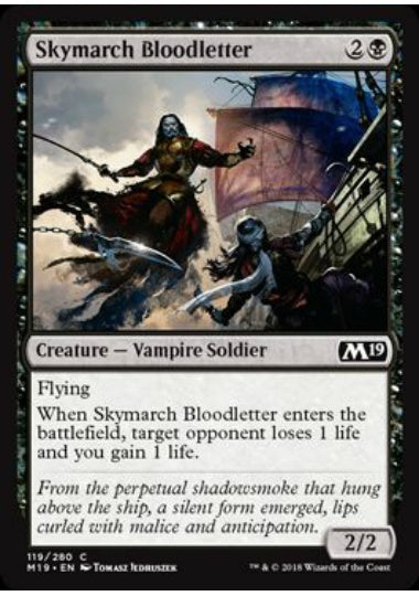 (英)【Foil】流血の空渡り / Skymarch Bloodletter【M19】 No.119