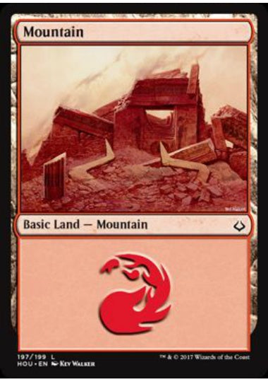 (英)【Foil】山 / Mountain【HOU】 No.197