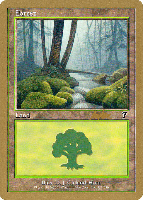 (英)森 / Forest【WC02】 World Championship Decks 2002 Brian Kibler 金枠 No.121