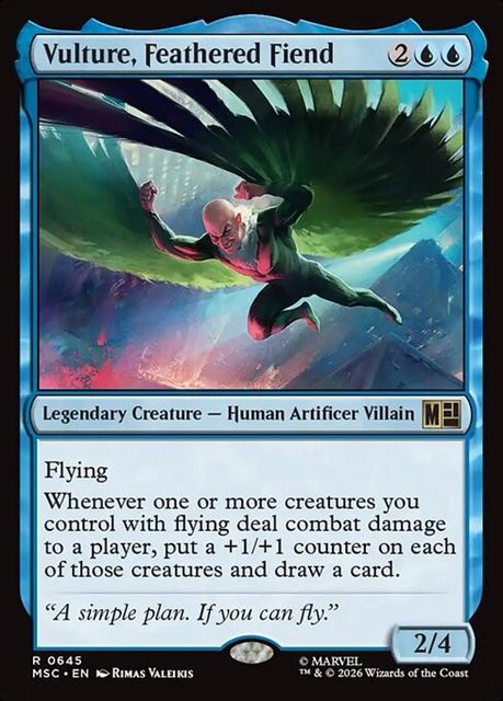 (英)【Foil】羽持つ悪鬼、ヴァルチャー / Vulture, Feathered Fiend【MSC】 No.645