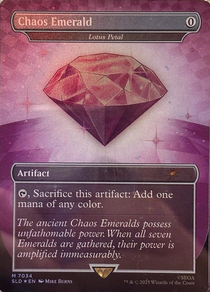 (英)【Foil】Chaos Emerald[水蓮の花びら / Lotus Petal]【SLD】 Secret Lair x Sonic: Friends & Foes No.7034