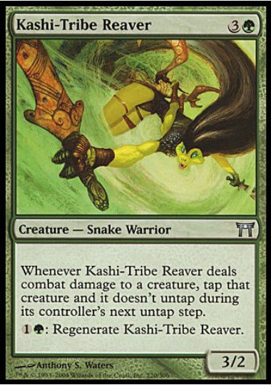(英)【Foil】樫族の肉裂き / Kashi-Tribe Reaver【CHK】 No.220
