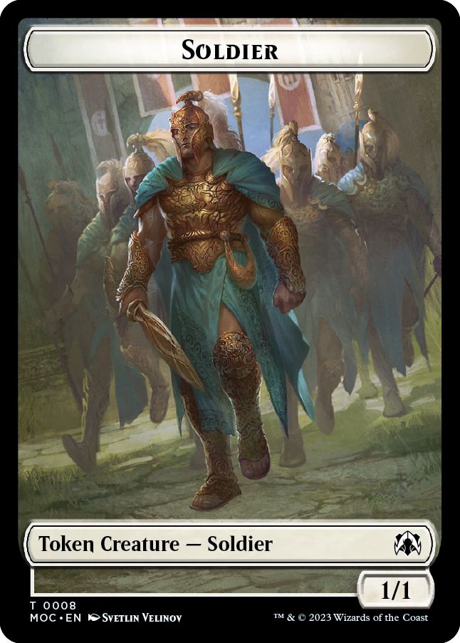(英)兵士トークン / Soldier Token No.008 - 吸血鬼・騎士トークン / Vampire Knight Token【MOC-TOKEN】 No.020