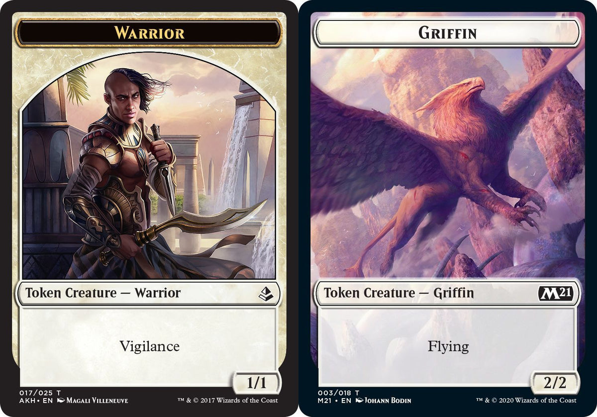 (英)戦士トークン / Warrior Token No.AKH-017 - グリフィントークン / Griffin Token【SLD-C23-02】 Angels: They're Just Like Us but Cooler and with Wings No.M21-003