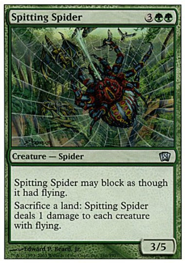 (英)【Foil】毒吐き蜘蛛 / Spitting Spider【8ED】 No.280